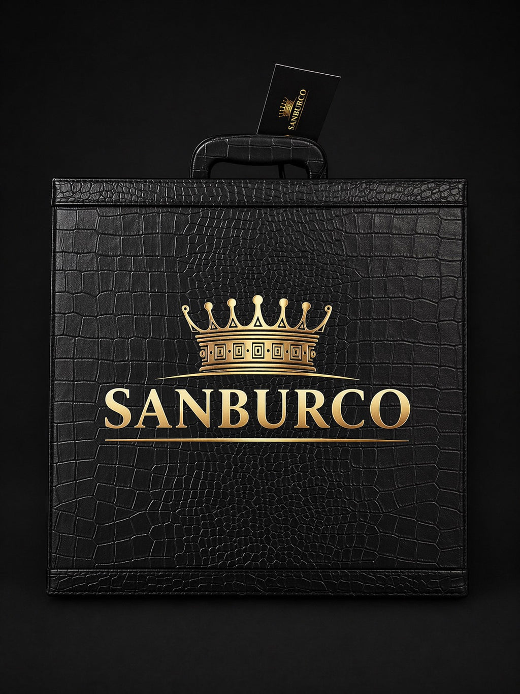 Sanburco Leatherette Portable Mini Bar Set – 12 Piece Premium Kit