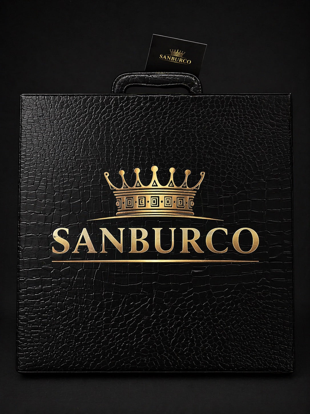 Sanburco Leatherette Portable Mini Bar Set – 12 Piece Premium Kit